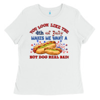 White dog real bad billie wilder Ladies Tee - texasbilliewilder