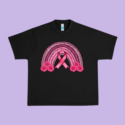 Breast Cancer Rainbow Urban Heavy Tee Designed By Adodesignshop