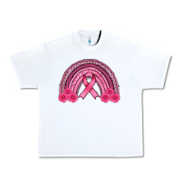 White breast cancer rainbow Urban Heavy Tee - AdoDesignShop