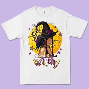 Be Witchy Black Witch Premium Tee Designed By Texasbilliewilder