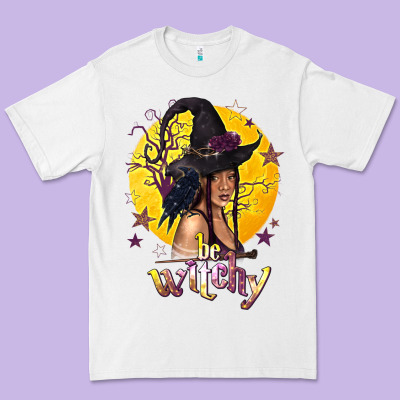 Be Witchy Black Witch Premium Tee Designed By Texasbilliewilder