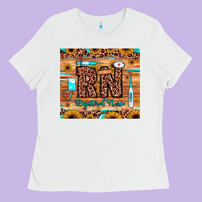 Rn Registered Nurse Ladies Tee Designed By Jahusdesignshop