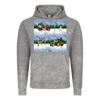 Cloud Rock christmas snow truck seamless pattern Vintage Hoodie - BundleAndBundleShop