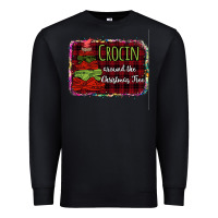 Black Crocin around the christmas tree Premium Sweatshirt - Bettercallsaul