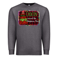 Charcoal Heather Crocin around the christmas tree Premium Sweatshirt - Bettercallsaul