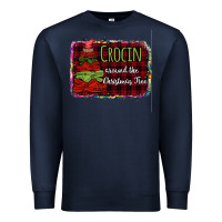 Navy Crocin around the christmas tree Premium Sweatshirt - Bettercallsaul