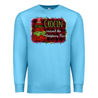 Ocean Blue Crocin around the christmas tree Premium Sweatshirt - Bettercallsaul