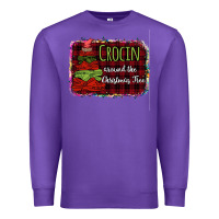 Purple Crocin around the christmas tree Premium Sweatshirt - Bettercallsaul