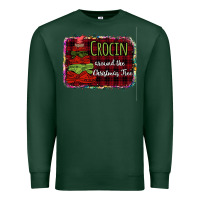 Sports Green Crocin around the christmas tree Premium Sweatshirt - Bettercallsaul