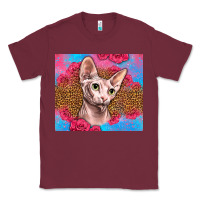 Burgundy Western Sphynx Cat Classic Tee - LillyAllenDesigns