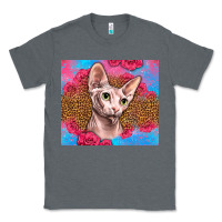Charcoal Heather Western Sphynx Cat Classic Tee - LillyAllenDesigns