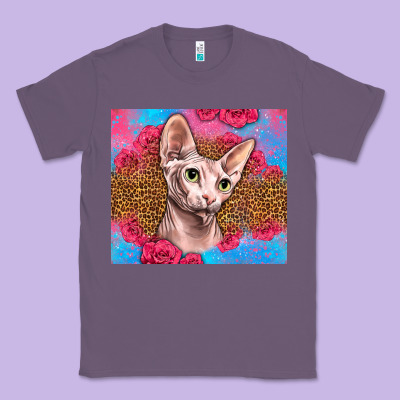 Western Sphynx Cat Classic Tee Designed By Lillyallendesigns