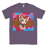 Lavender Western Sphynx Cat Classic Tee - LillyAllenDesigns