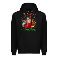 Black Sweet christmas Premium Hoodie - NancyCooperArtShop