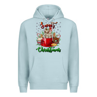 Blue Mist Sweet christmas Premium Hoodie - NancyCooperArtShop