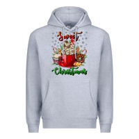 Heather Grey Sweet christmas Premium Hoodie - NancyCooperArtShop