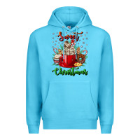 Ocean Blue Sweet christmas Premium Hoodie - NancyCooperArtShop