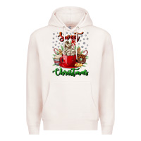 Pale Pink Sweet christmas Premium Hoodie - NancyCooperArtShop