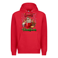Red Sweet christmas Premium Hoodie - NancyCooperArtShop