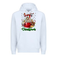 White Sweet christmas Premium Hoodie - NancyCooperArtShop