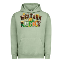 Pigment Oil Green Western lucky St. Patrick's Day Urban Hoodie - CowGirlArtShop