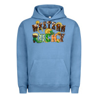 Pigment Pebble Blue Western lucky St. Patrick's Day Urban Hoodie - CowGirlArtShop