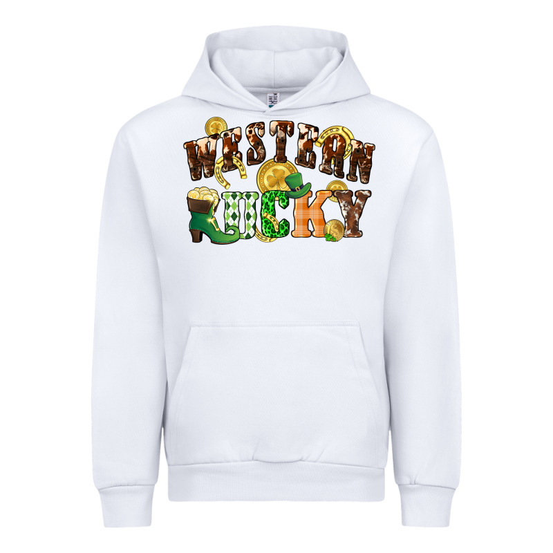 Western Lucky St. Patrick's Day Urban Hoodie by CowGirlArtShop | Teevron