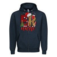 Navy er nurse christmas Zipper Hoodie - MaliasSmallBusiness