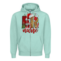 Seafoam er nurse christmas Zipper Hoodie - MaliasSmallBusiness