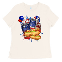 Bone hotdog with beers billie wilder Ladies Tee - texasbilliewilder