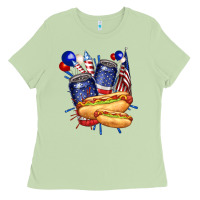 Matcha hotdog with beers billie wilder Ladies Tee - texasbilliewilder