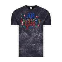 Cloud Black all american girl Vintage Tee - Artiststas