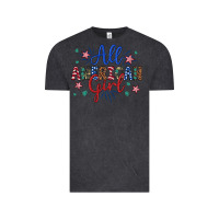 Vintage Black all american girl Vintage Tee - Artiststas