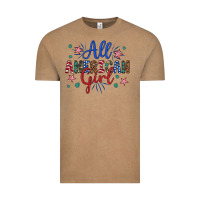 Vintage Coffee all american girl Vintage Tee - Artiststas