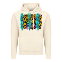 Vintage Artic turquoise leopard sunflowers colorful Vintage Hoodie - RanaPortraitStore
