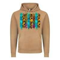 Vintage Camel turquoise leopard sunflowers colorful Vintage Hoodie - RanaPortraitStore