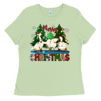 Matcha merry christmas duck Ladies Tee - Zillion Design Studio