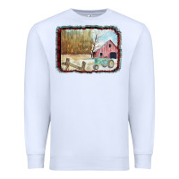 White Christmas Barn Tractor Snow Premium Sweatshirt - Bettercallsaul