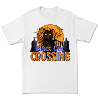 White Black Cat Crossing Premium Tee - texasbilliewilder
