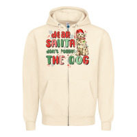 Sandshell dear santa dont forget the dog Zipper Hoodie - MaliasSmallBusiness