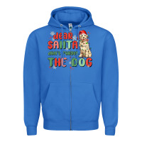 True Royal dear santa dont forget the dog Zipper Hoodie - MaliasSmallBusiness