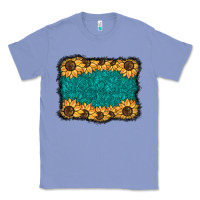 Colony Blue sunflower background Classic Tee - BarkalooDesign