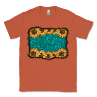 Copper sunflower background Classic Tee - BarkalooDesign