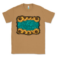 Toasted Coconut sunflower background Classic Tee - BarkalooDesign