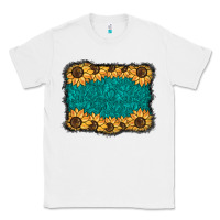 White sunflower background Classic Tee - BarkalooDesign