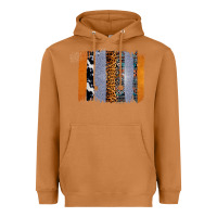 Meerkat Western Cowhide Glitter Aztec Leopard Pattern Brushstroke Heavyweight Hoodie - Bettercallsaul