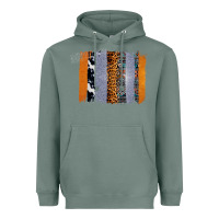 Sage Western Cowhide Glitter Aztec Leopard Pattern Brushstroke Heavyweight Hoodie - Bettercallsaul