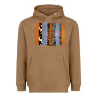 Toasted Coconut Western Cowhide Glitter Aztec Leopard Pattern Brushstroke Heavyweight Hoodie - Bettercallsaul