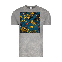 Cloud Rock construction vehicles seamless pattern Vintage Tee - BundleAndBundleShop