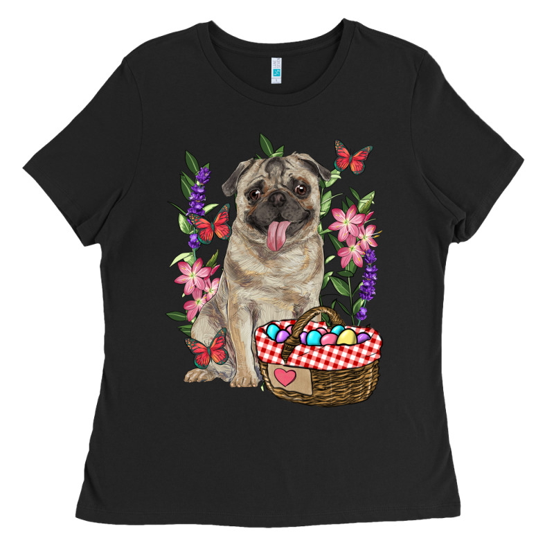 Easter Pug Ladies Tee by RanaPortraitStore | Teevron